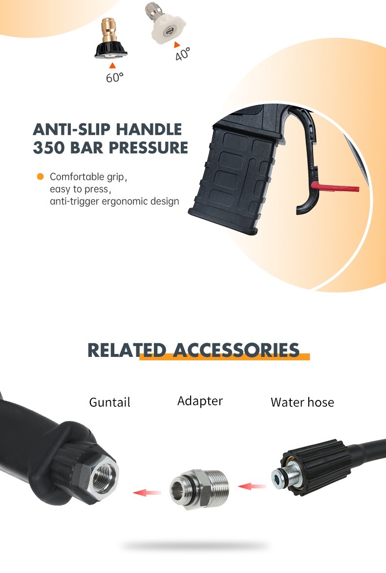 Pressure Washer Gun, High Pressure Foam Gun, Car Cleaning, Military Inspired