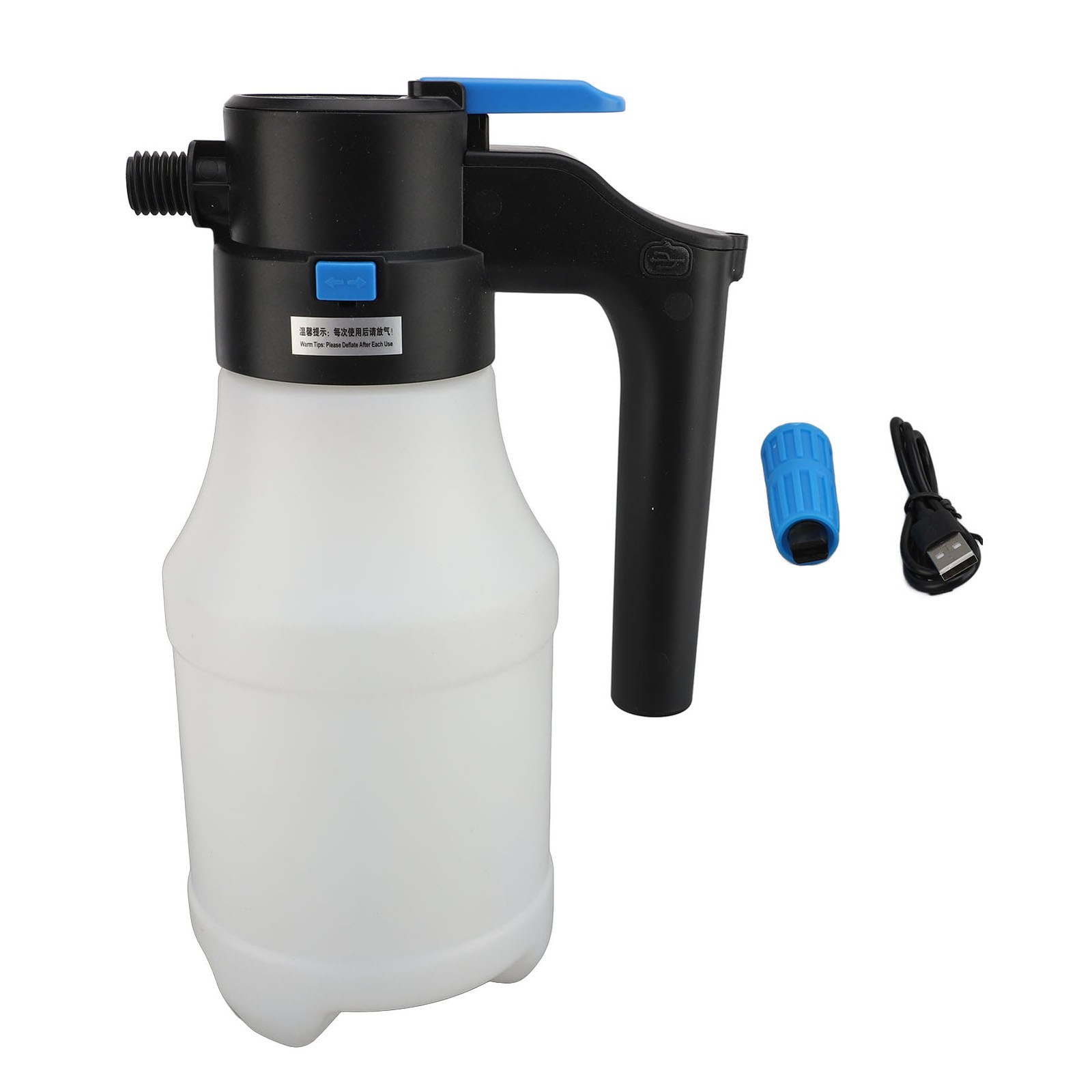 1.5L Electric Car Foam Sprayer High Pressure USB Portable Car Wash Foamer For Ga