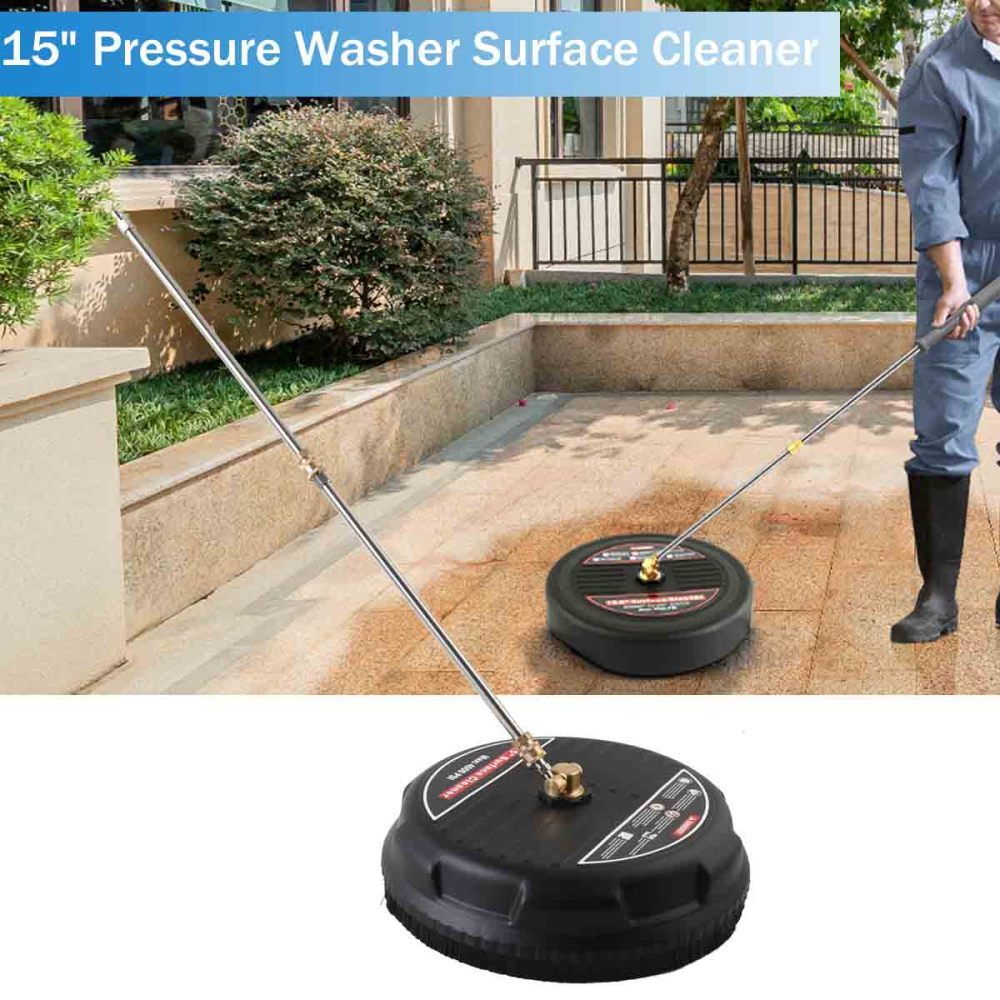 Flat Surface Cleaner 15” 4000 PSI Hot Cold Water Pressure Washer Outdoor Clean