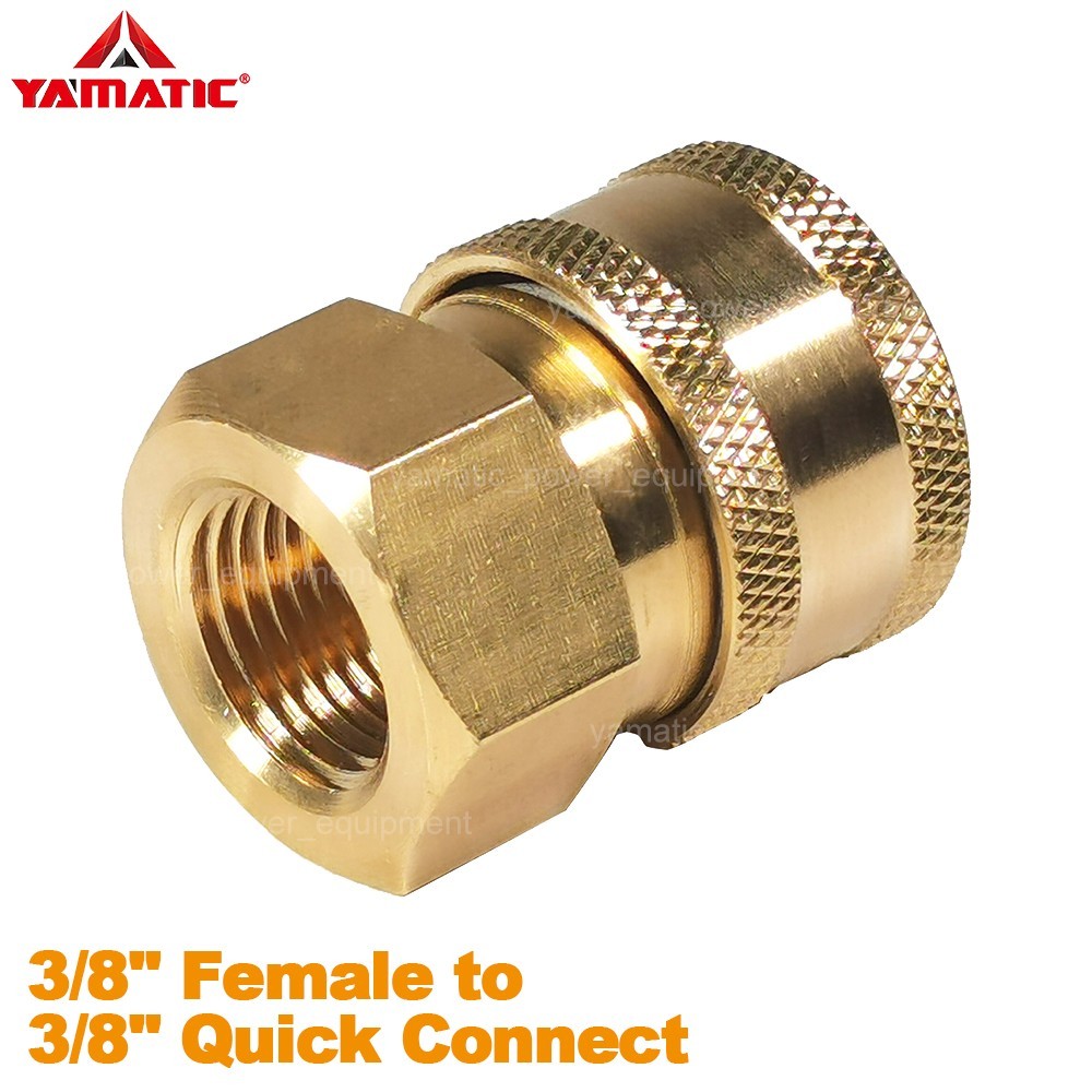 YAMATIC Pressure Washer Adapter 3/8″ Female NPT x 3/8″ Socket 4000 psi