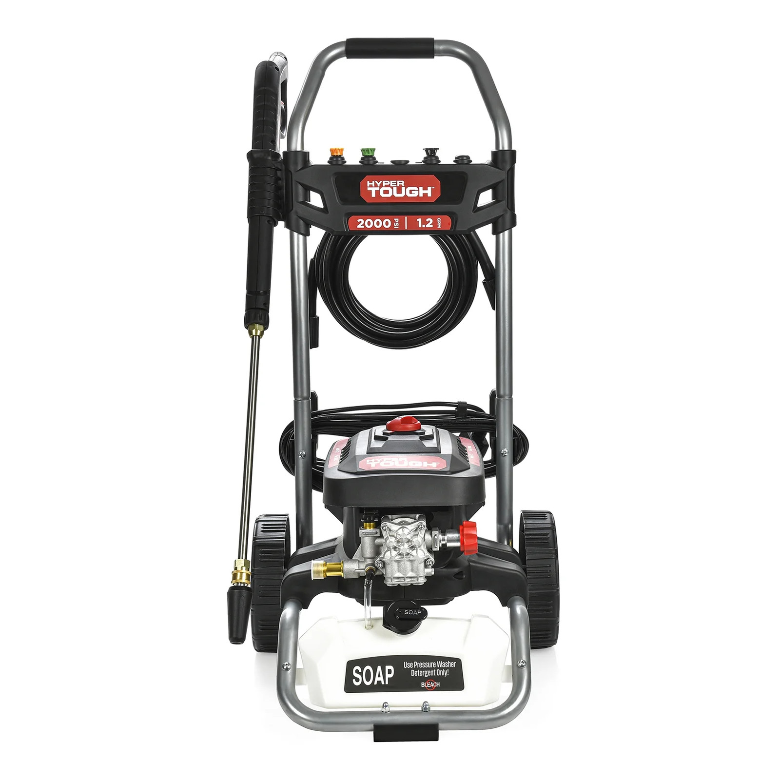 ELECTRIC PRESSURE POWER WASHER 2000 PSI at 1.2 GPM 120 V 60HZ 1800W Cold Water