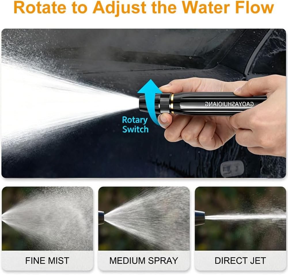 Larnto High Pressure Hose Nozzle Water Gun for Car Wash Garden Pressure Booster