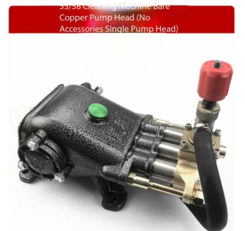 55i Shaft All Copper Commercial Plunger Water Pumps Car Wash Pump Head