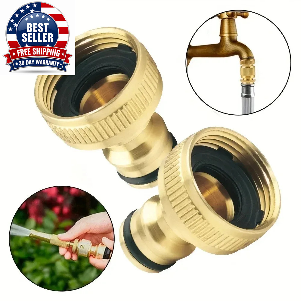 Brass Faucet Tap Connector Mixer Hose Adaptor Quick Connecter 1/2 3/4 Copper Hos