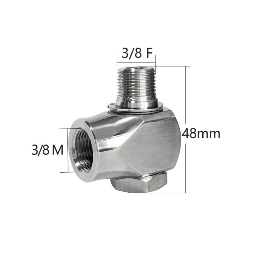 Swivel Joint for High Pressure Car Wash Arm with 360 Degree Rotation 14 38