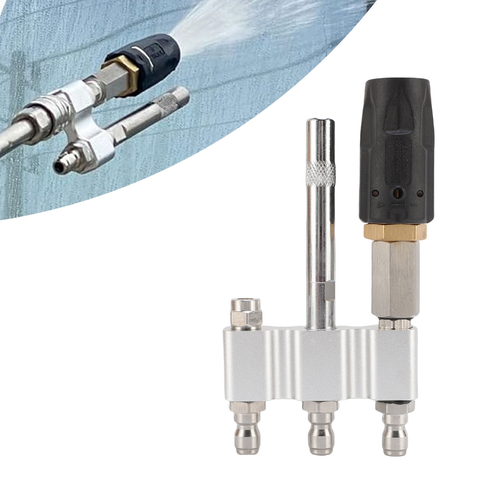 M5 Twist Nozzle Fit For Pressure Washer Long Tip 1/4in Quick