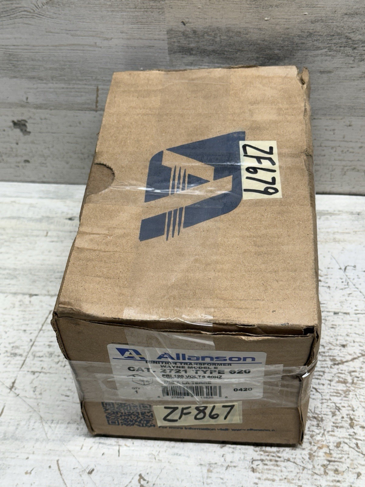 Allanson Burner Transformer 2721 – 620, Wayne Model E, 120V New