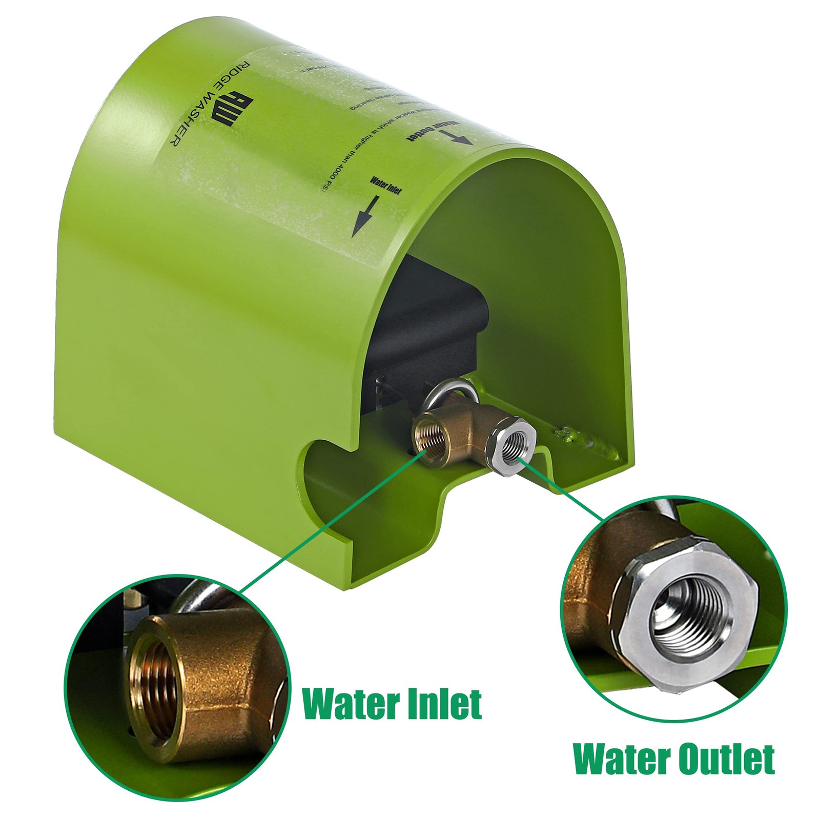 Foot Valve Sewer Jetter Kit for Pressure Washer, Power Washing Ball Valve, 40