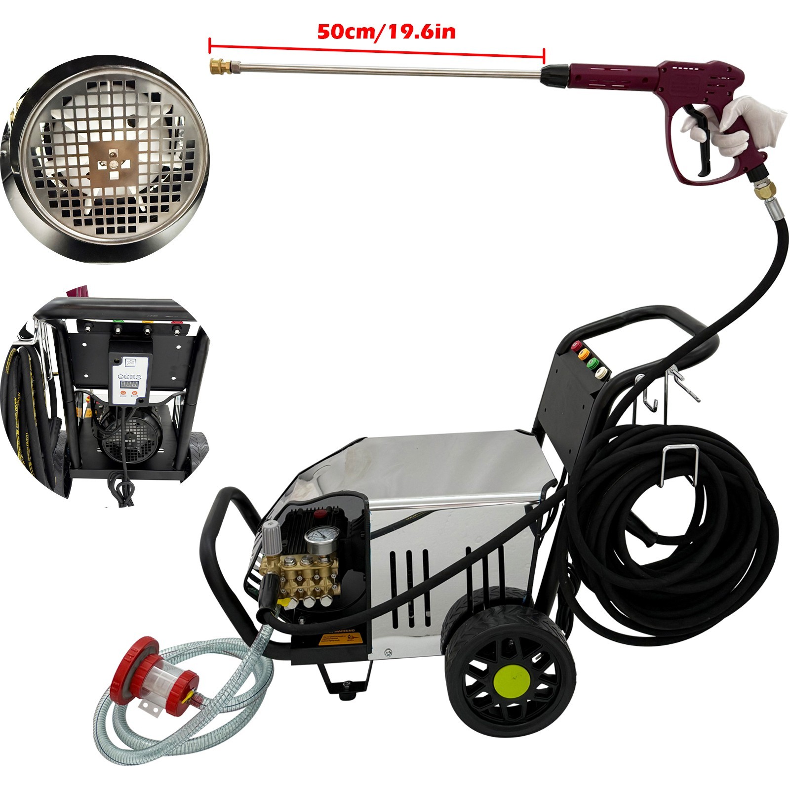 110V Pressure Washer Electric Car Wash Machine Ultra-high Pressure Cleaner