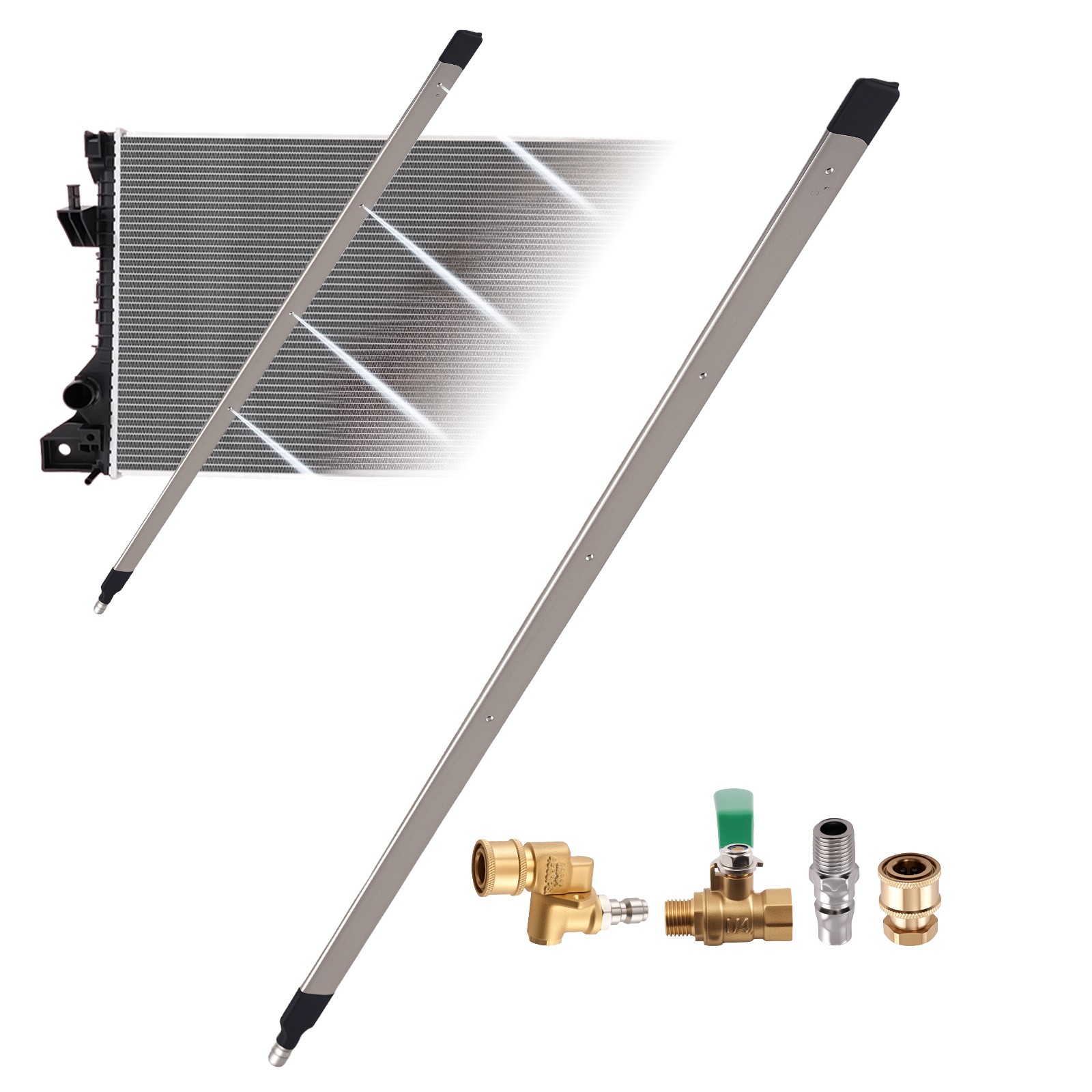 24″ 23.62in Radiator Cleaning Wand Stainless Steel High Pressure Cleaner Tool