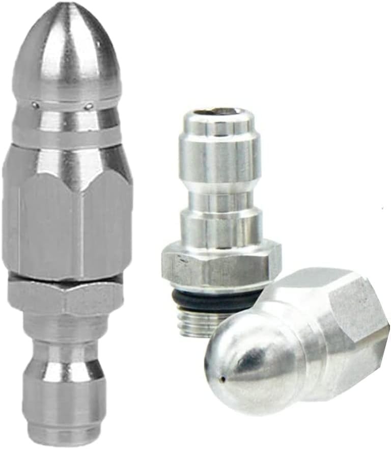 2(Sets) Pressure Washer Sewer Jetter Nozzle with 1/4” Quickly Connector,Pressur
