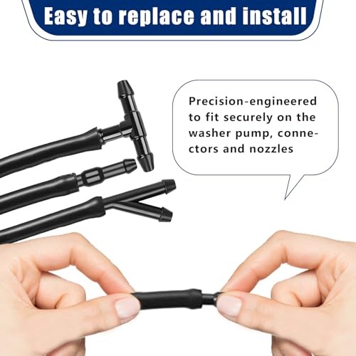 30 PCS Car Windshield Washer Hose Kit, 13.1Ft/4M Washer Fluid Hose, I-Type Y
