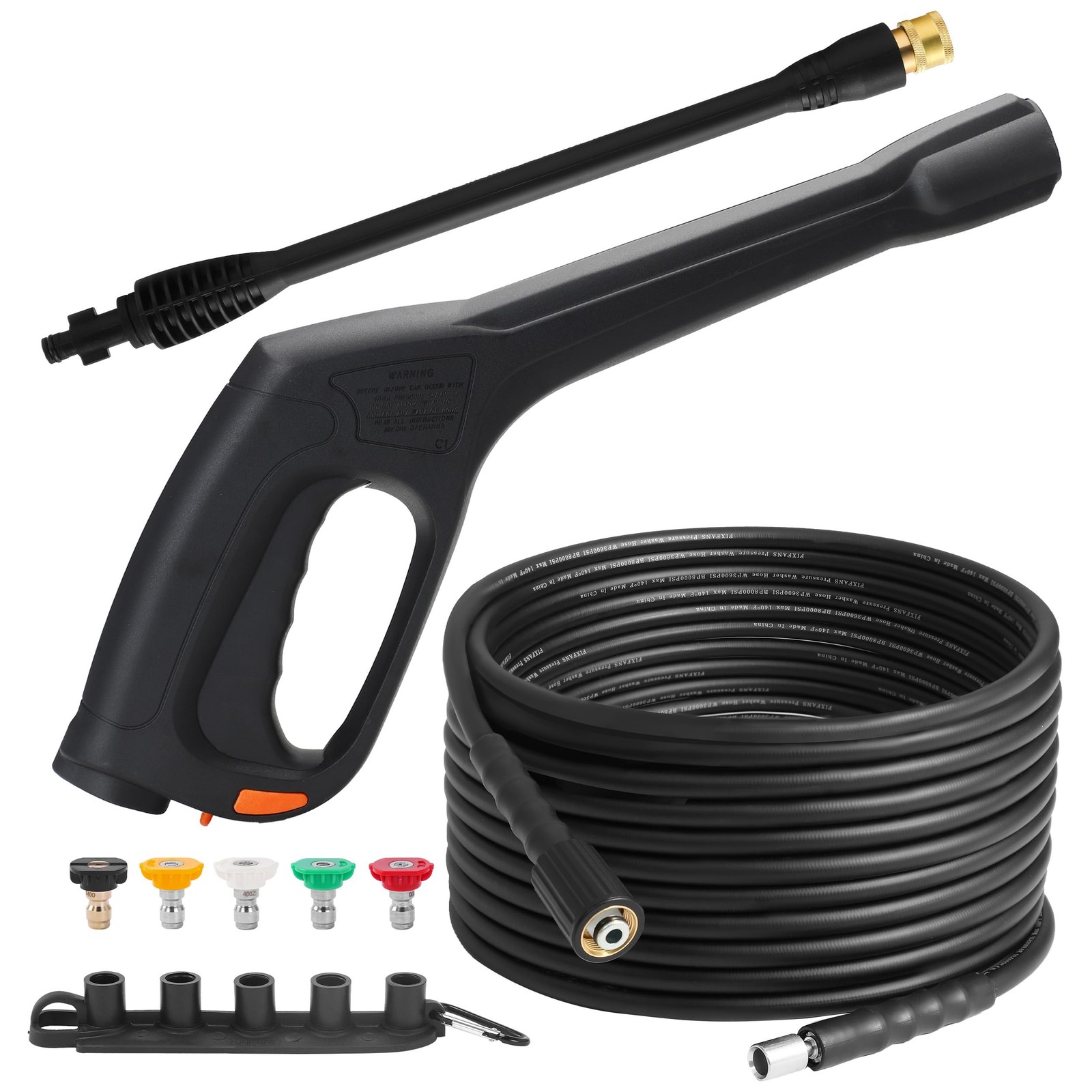 Pressure Washer Gun and Hose Kit, Replacement Pressure Washer Extension Wand–…