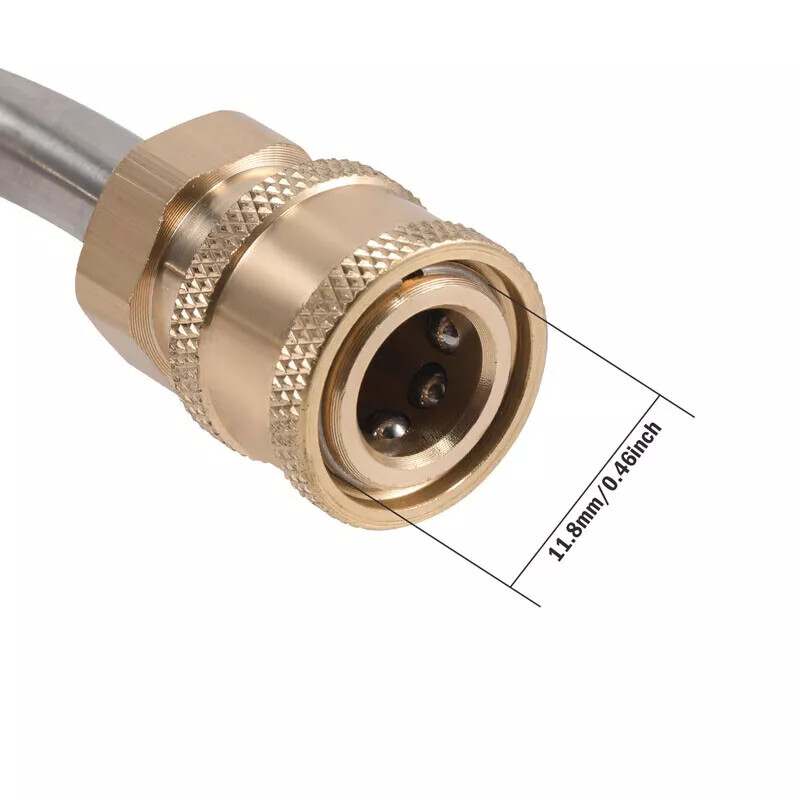 4000PSI Pressure Washer Gun Extension Wand Lance 14″ Gutter 1/4″ Quick Spray Rod
