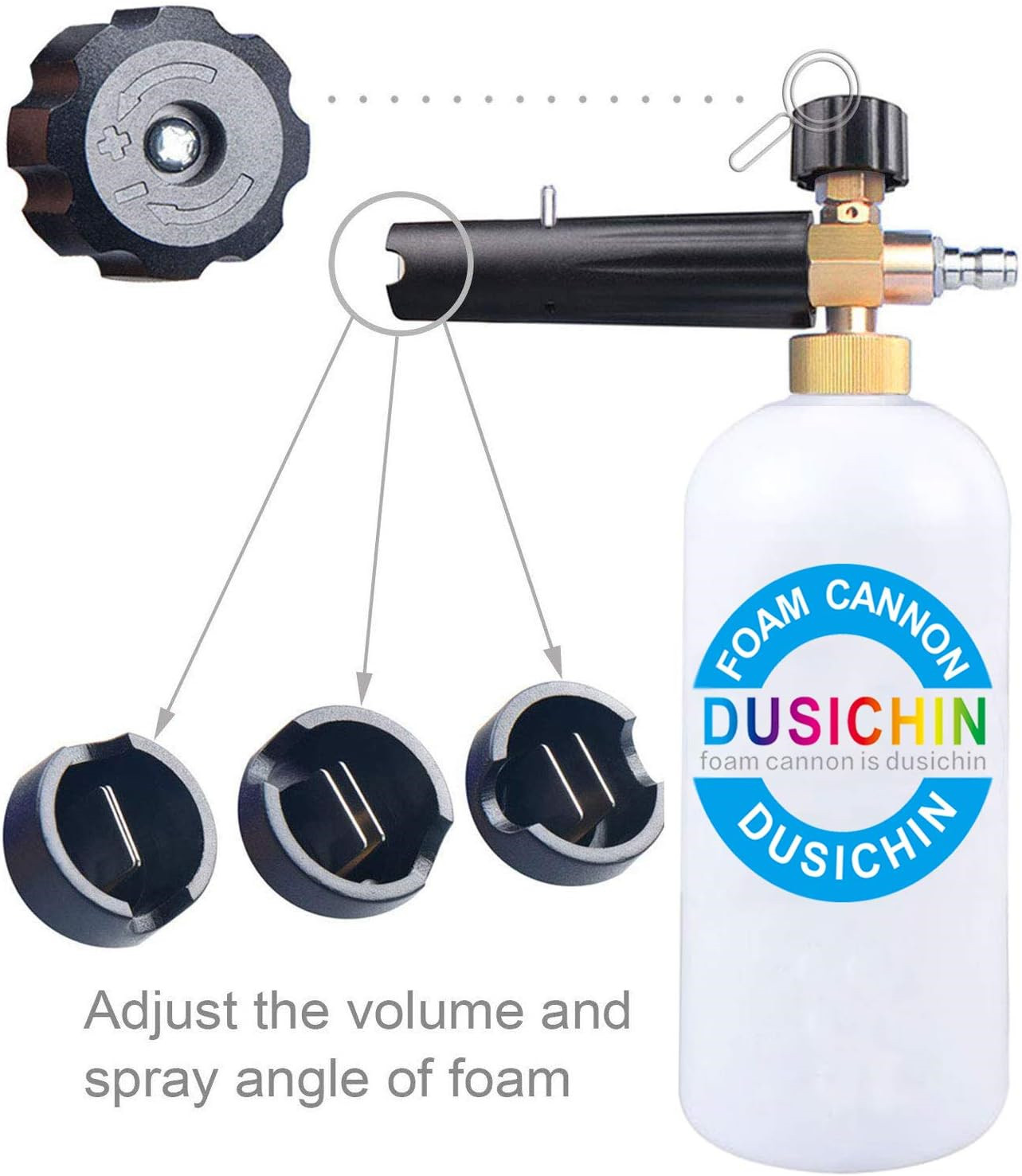 DUSICHIN SFL-001 Foam Cannon Snow Foam Lance Pressure Washer Jet Wash Quick 1/4
