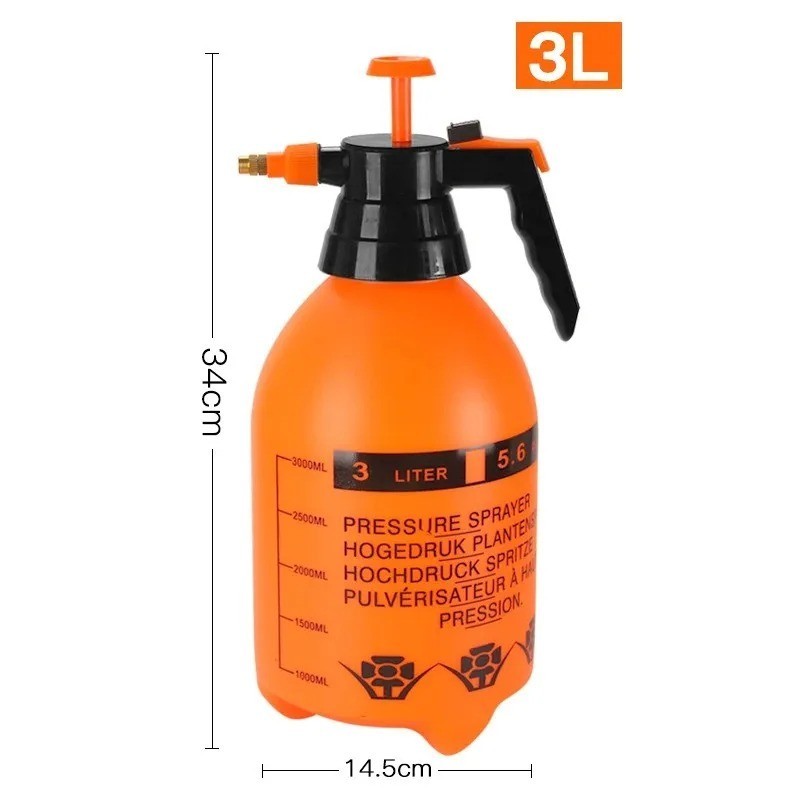 1.5/2.0/3.0L Car Washing Pressure Spray Pot Auto Clean Pump Sprayer Pressurized