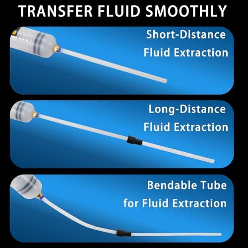 Automotive Fluid Extractor Pump Oil Extractor Pump with Hose, Sealed 200 cc