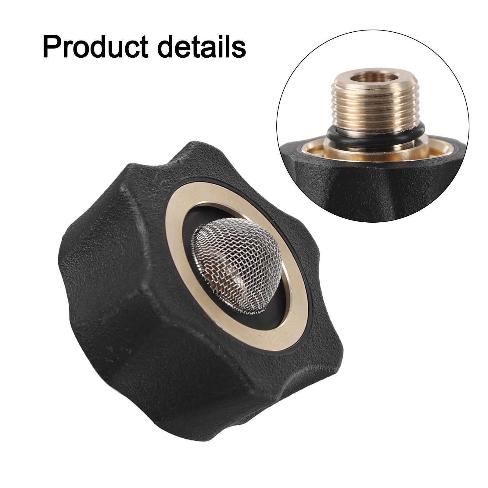 Anodized Aluminum Water Inlet Fitting for Pressure Washing Applications