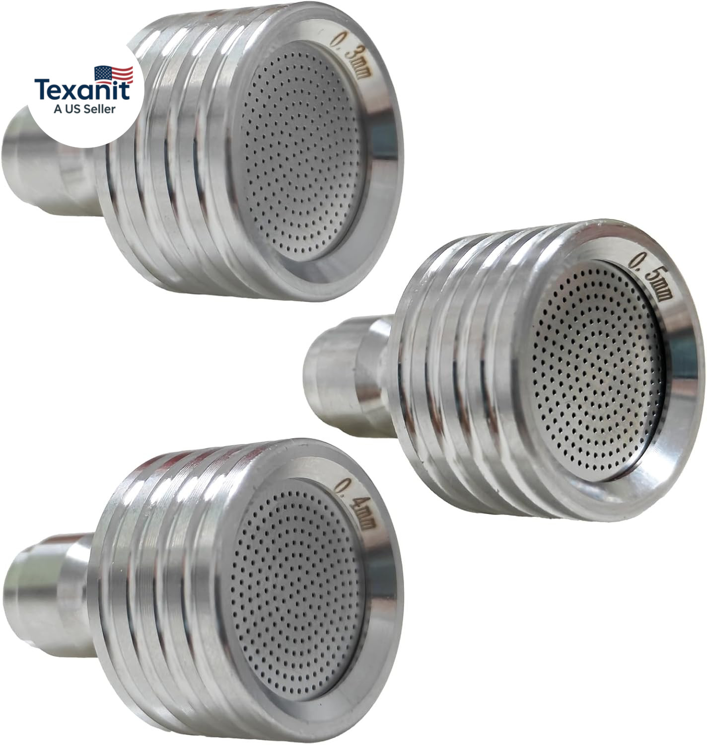 Stainless Steel Pressure Washer Nozzle Tips, 0.3Mm/0.4Mm/0.5Mm Hole, 1/4″ Quick