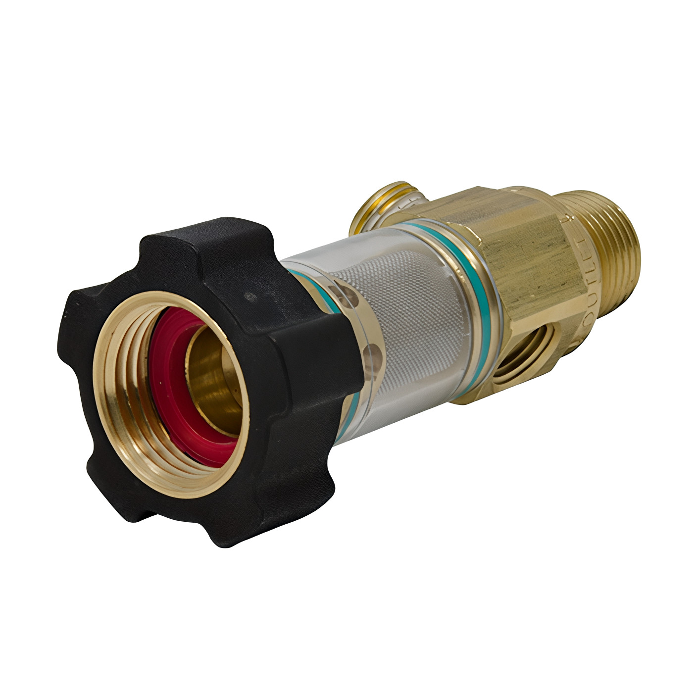 In-Line Filter, 3/8″ MPT x 3/4″ GH w/Bypass GP