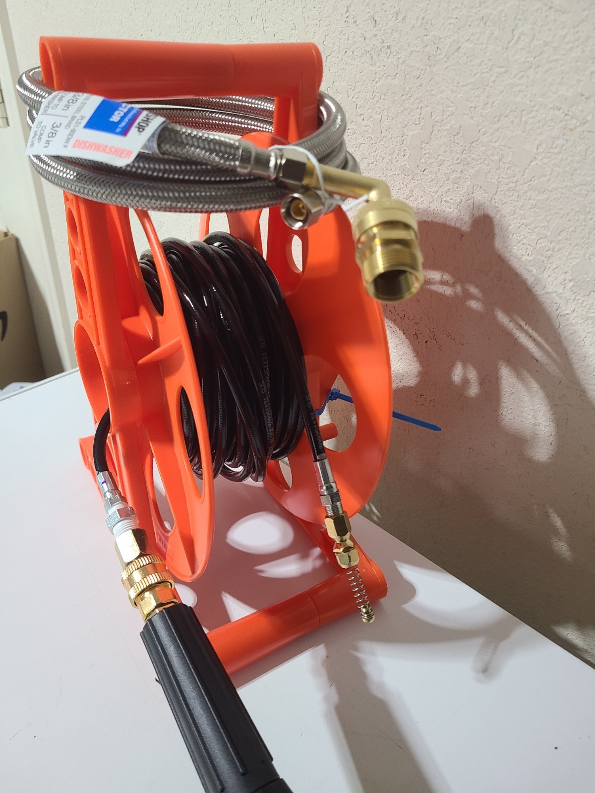 Already Assembled – Sewer Jetter Kit for Pressure Washer 50ft 1/8In. Easy in/out