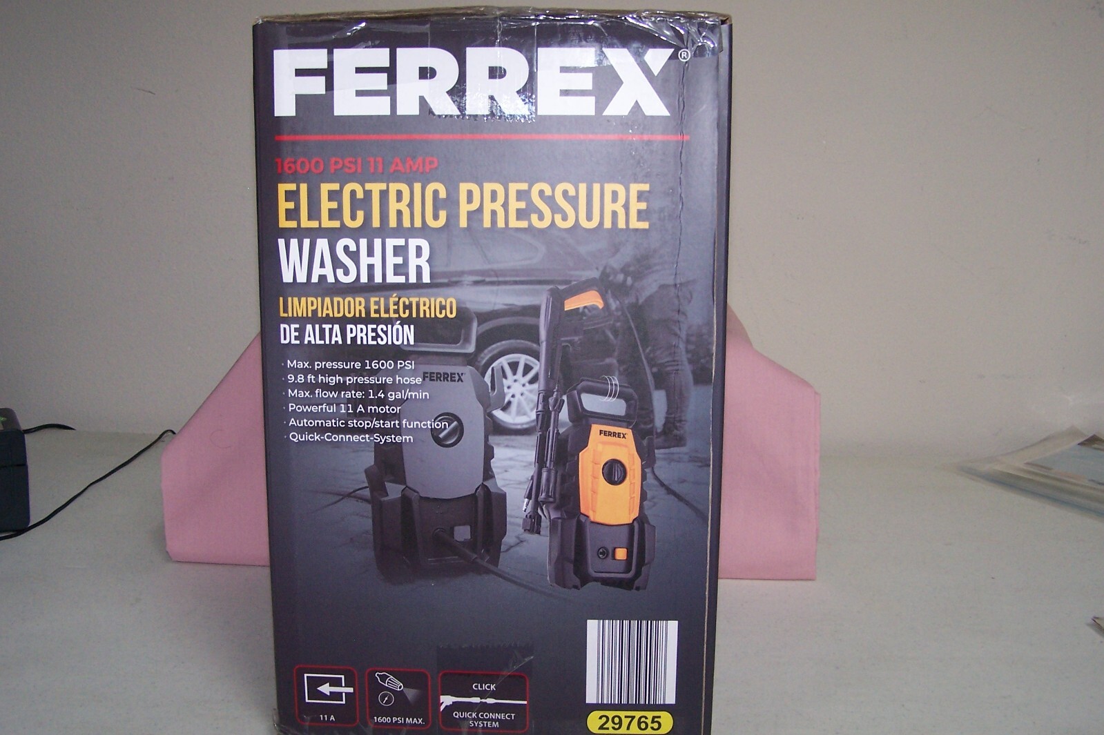 Ferrex 1600 PSI and 11 A Electric Pressure Washer NEW in Box Quick Connect Sys