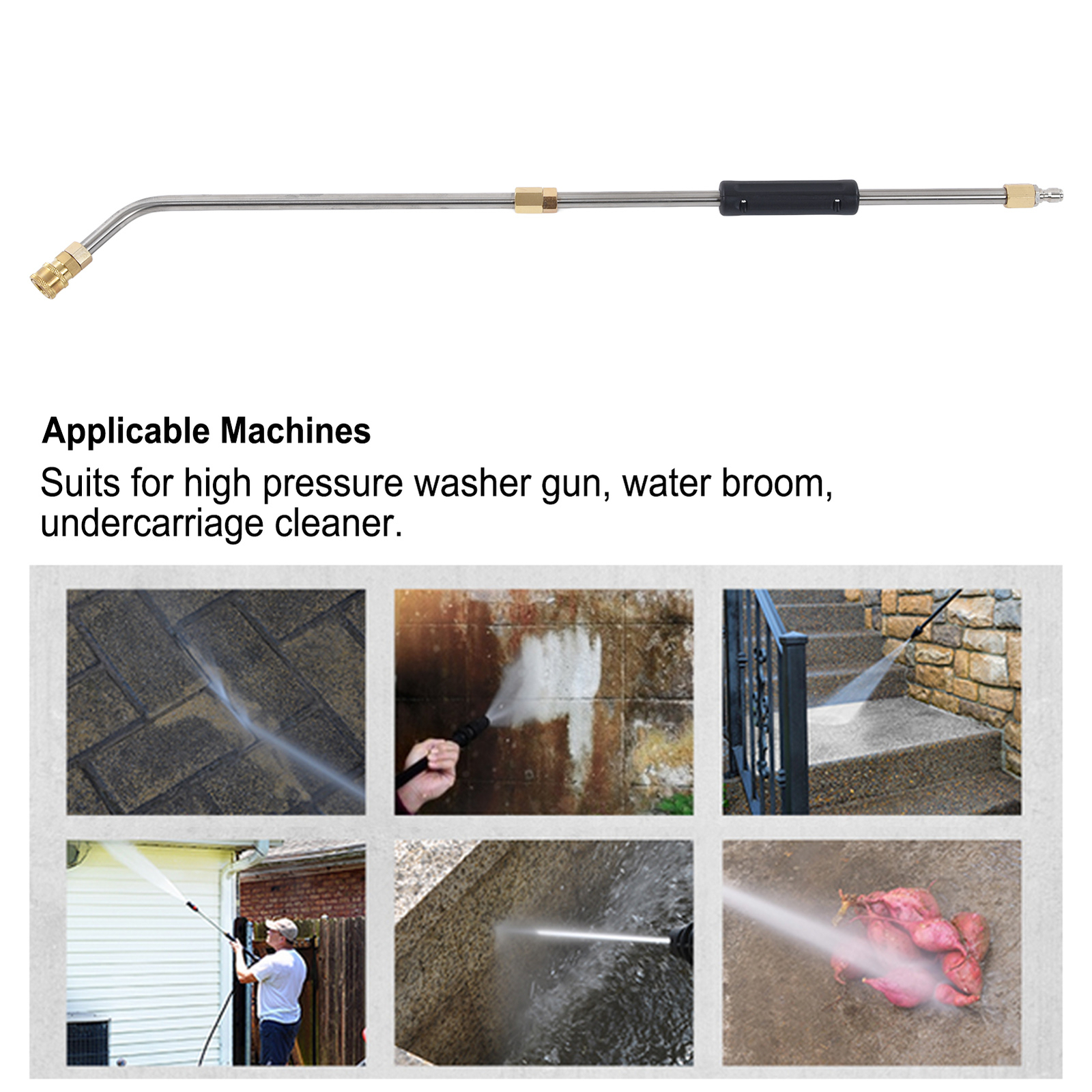 Pressure Washer Extension Wand Lance Accessory Tool Set Kit For Washing