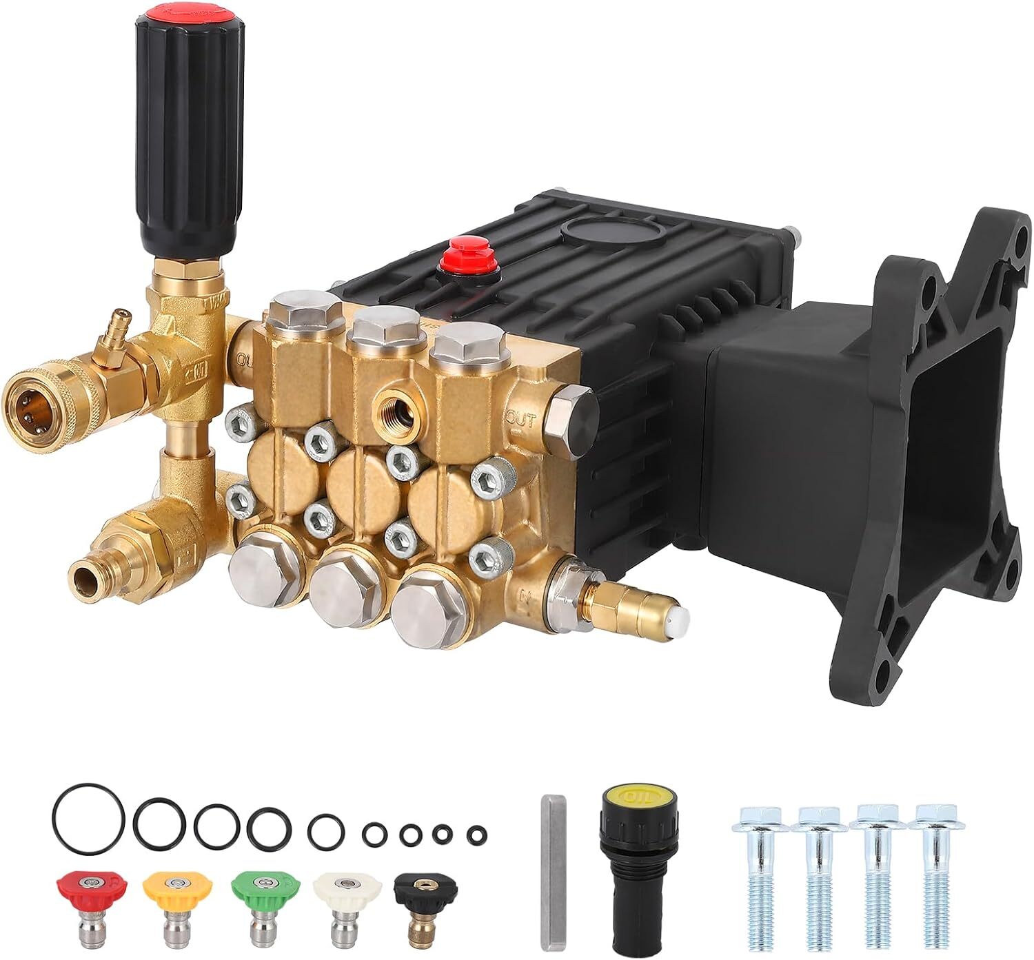 High Pressure Washing Pump 4000PSI 4.4GPM 1″ Compatible with Honda GX340/390/270