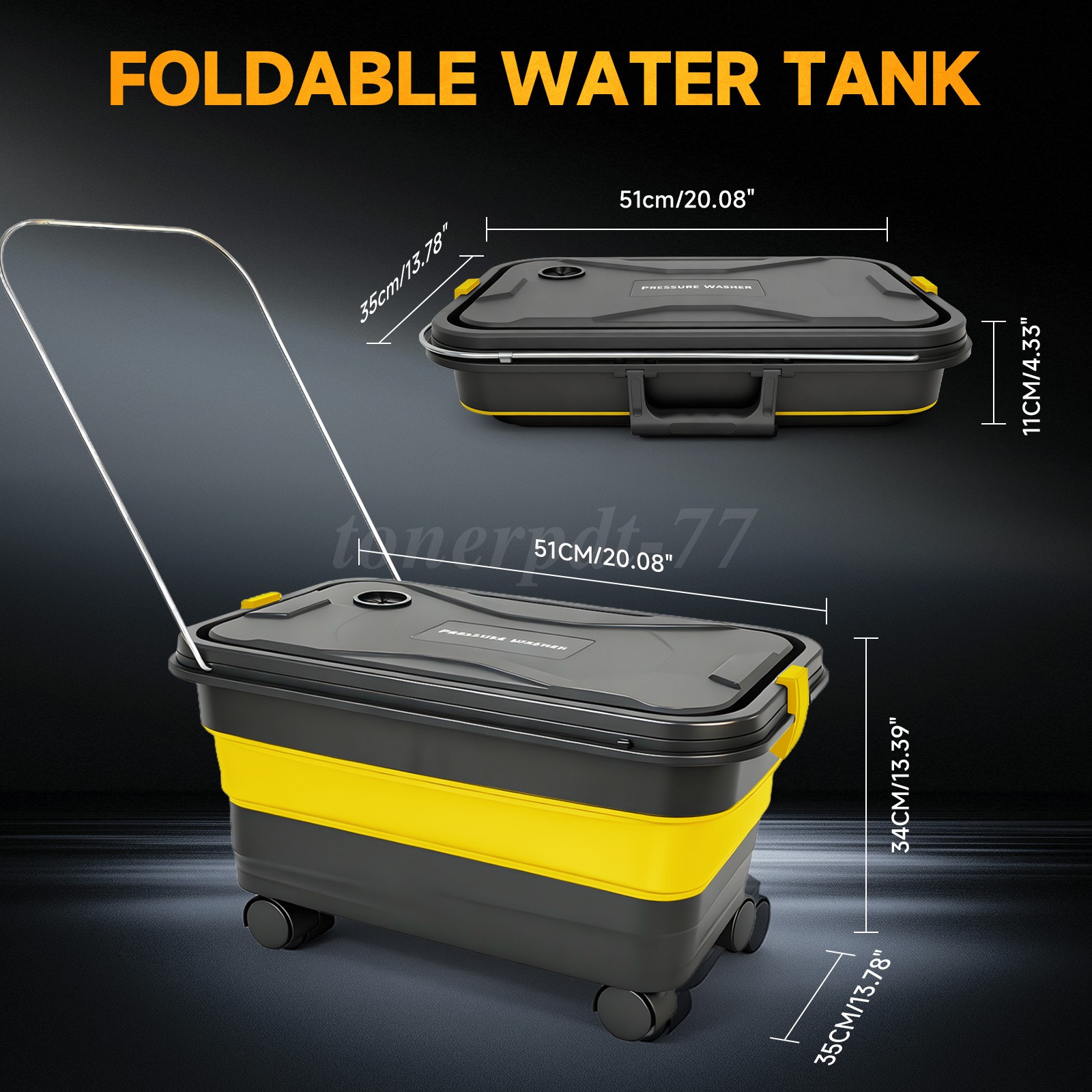 Cordless Pressure Washer Battery Powered 1160PSI Cordless Power Washer 6in1 4L