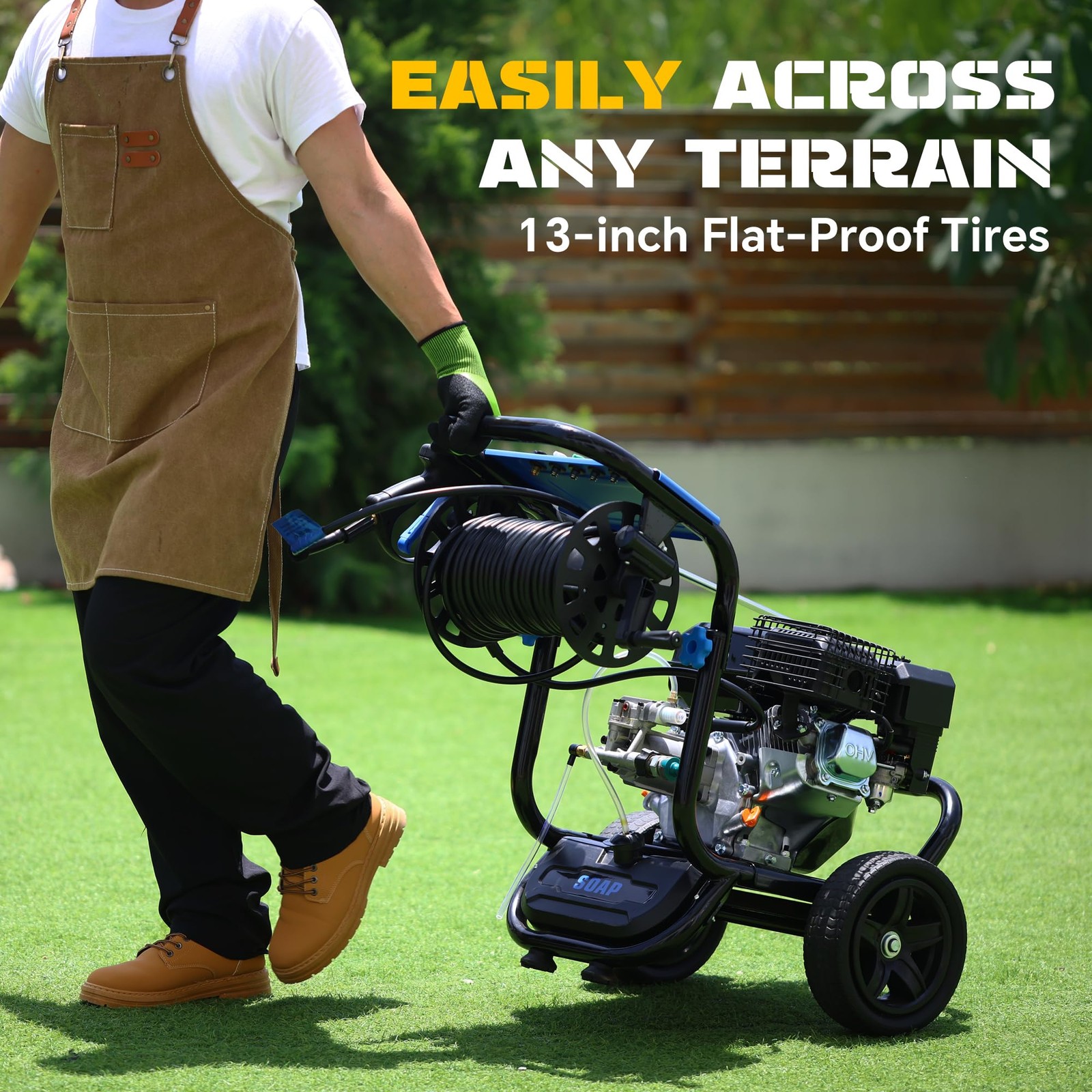 3600 PSI Gas Pressure Washer 2.3 GPM Gas High Power Washer 212CC OHV