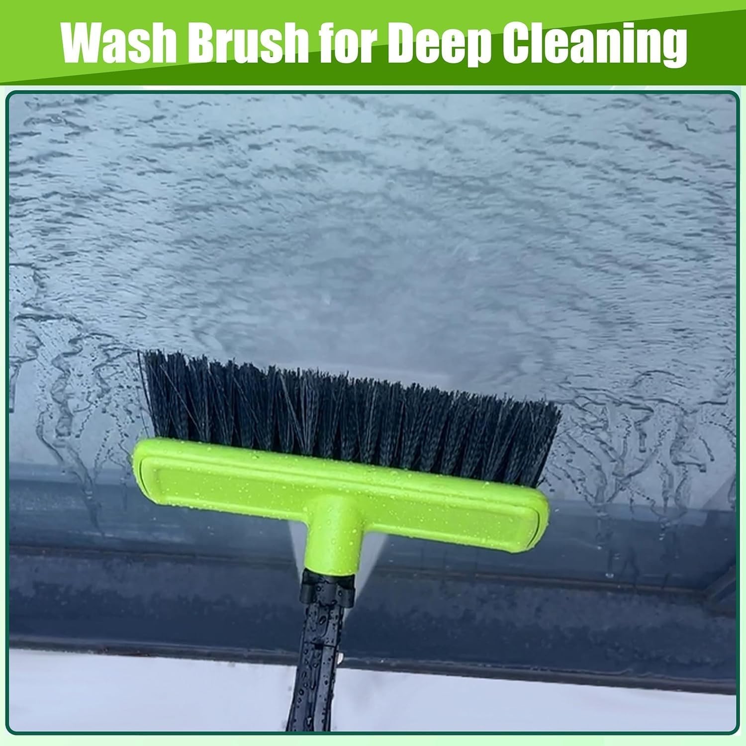 21FT Telescoping Pressure Washer Wand with Brush, Power Washer Extension Wand