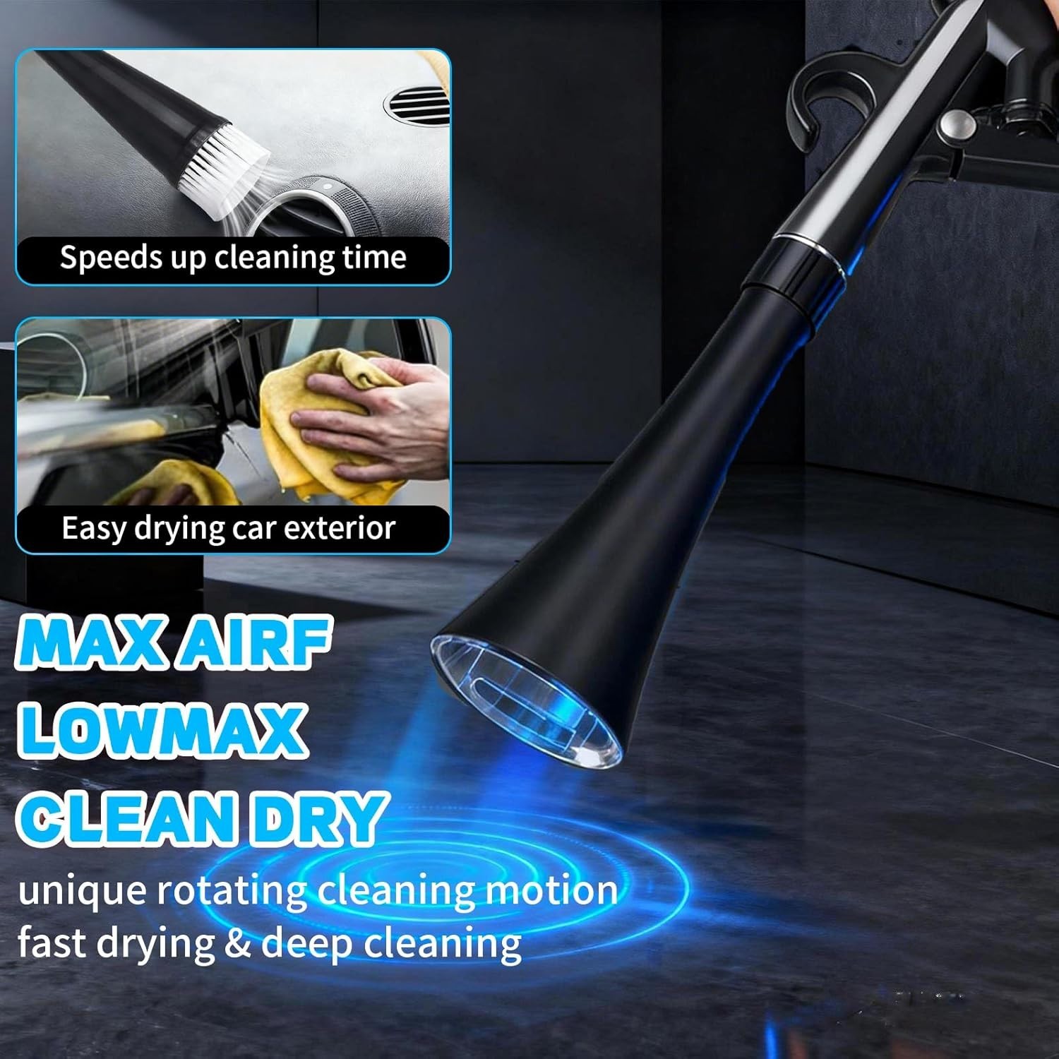 Tornado Detailing Car Cleaning Gun with Metal Nozzle | Interior Drying Air Gun |