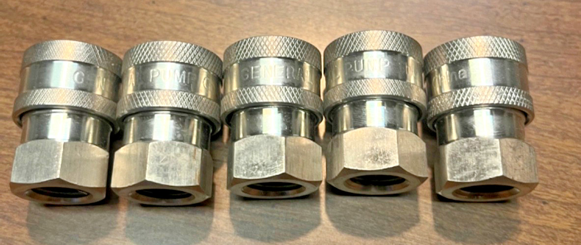 1/4″ Quick Coupler Pressure Washer Socket Stainless Steel (5 Pack) NPT