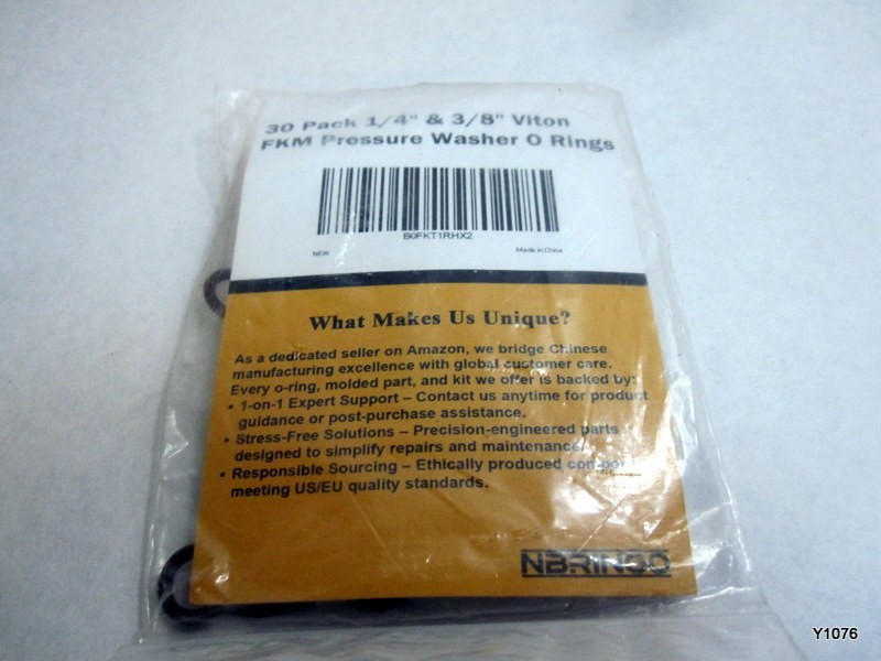 30 Pack 1/4″ & 3/8″ Viton FKM Pressure Washer O Rings