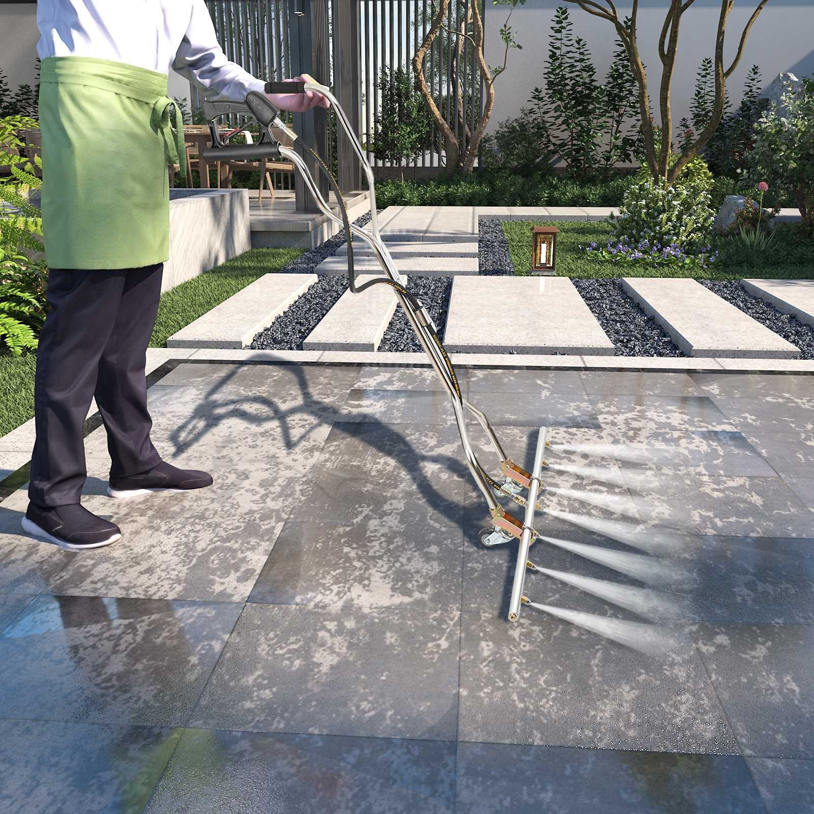 39′ 7-Hole Water Broom For Hot and Cold Water Pressure Washer 5000PSI 40L/min