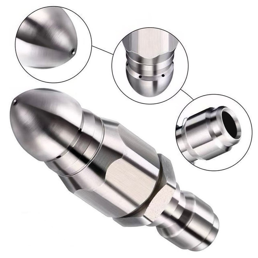 Aluminum Alloy 1/4 Inch For High Pressure Nozzle for Drain Line Scouring