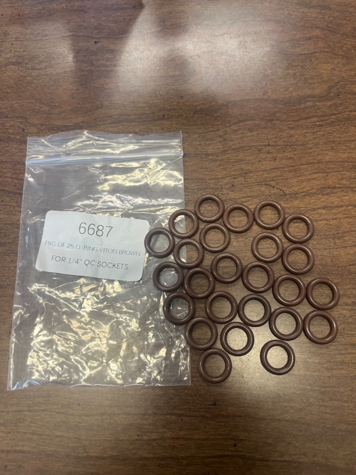 1/4″ Hot Water Viton Pressure Washer O ring QC Socket Brown (25) pack