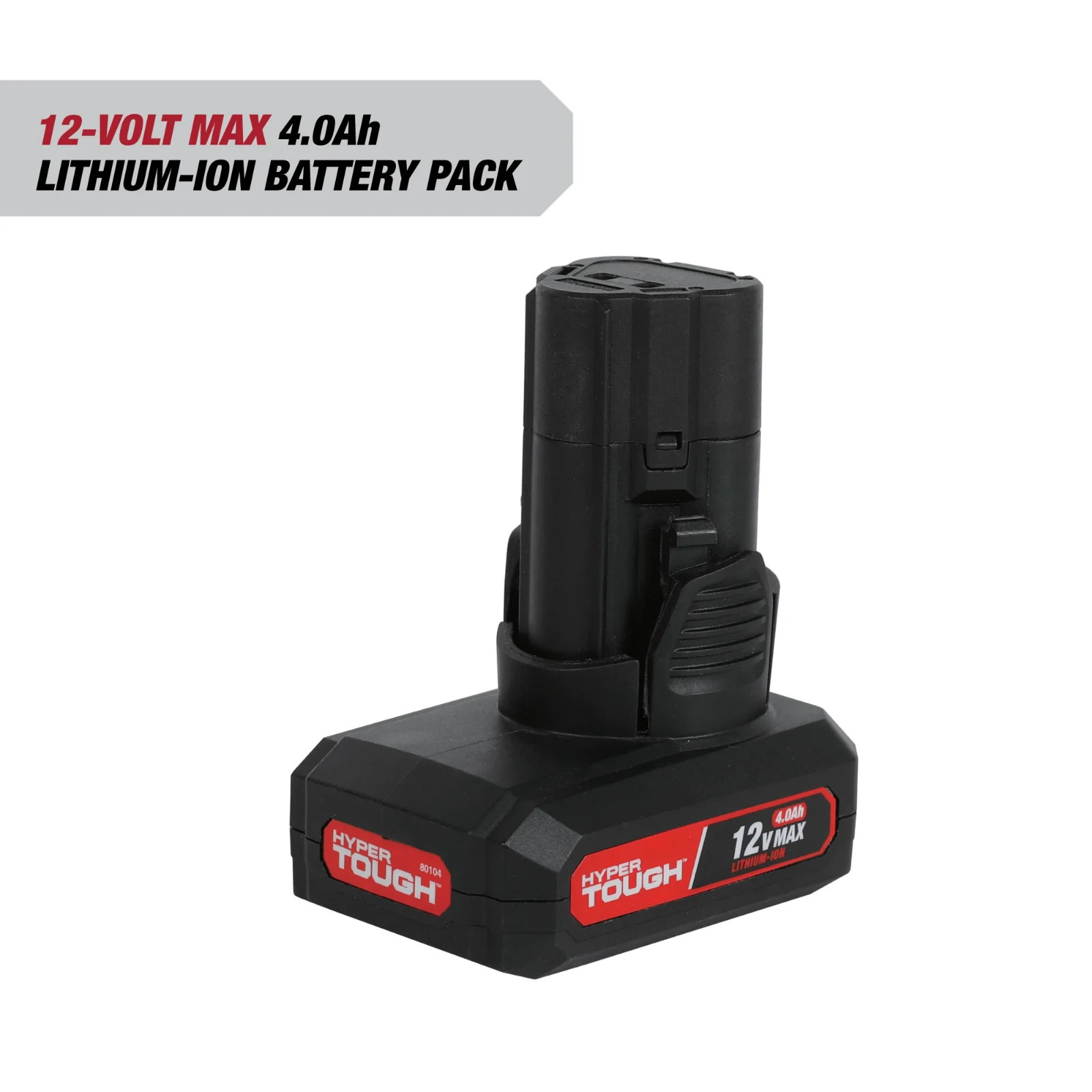 Hyper Tough 12V Max Lithium-Ion 4.0Ah Battery,2.76 x 3.74 x 5.71 Inches