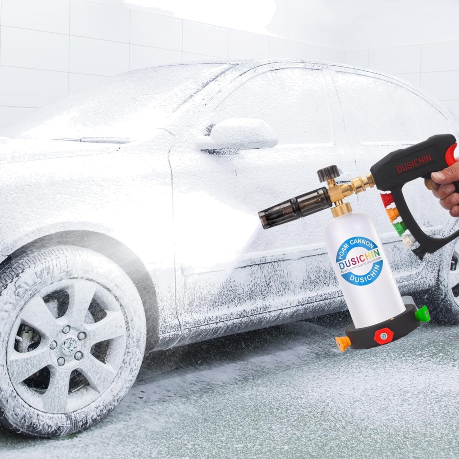 SFL-001 Foam Cannon Snow Foam Lance Pressure Washer Jet Wash Quick Release Ad…