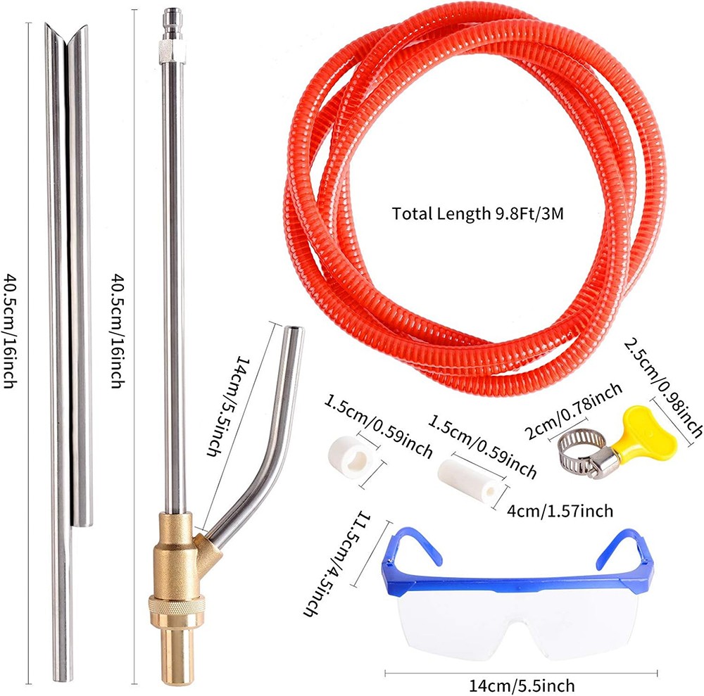Sandblasting Kit for Pressure Washer Sand Blaster Attachment Nozzles 5000 PSI