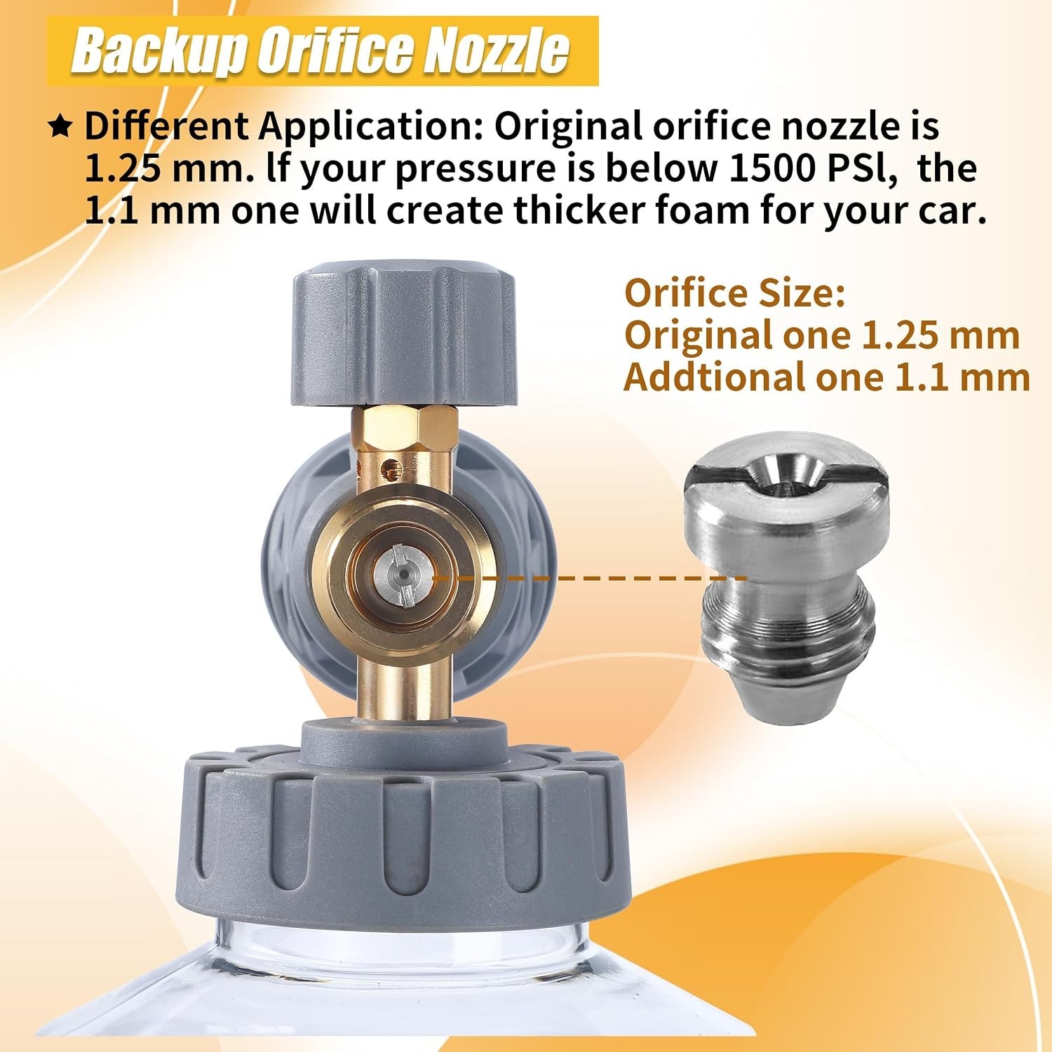 Adjustable Foam Cannon with Additional Nozzle