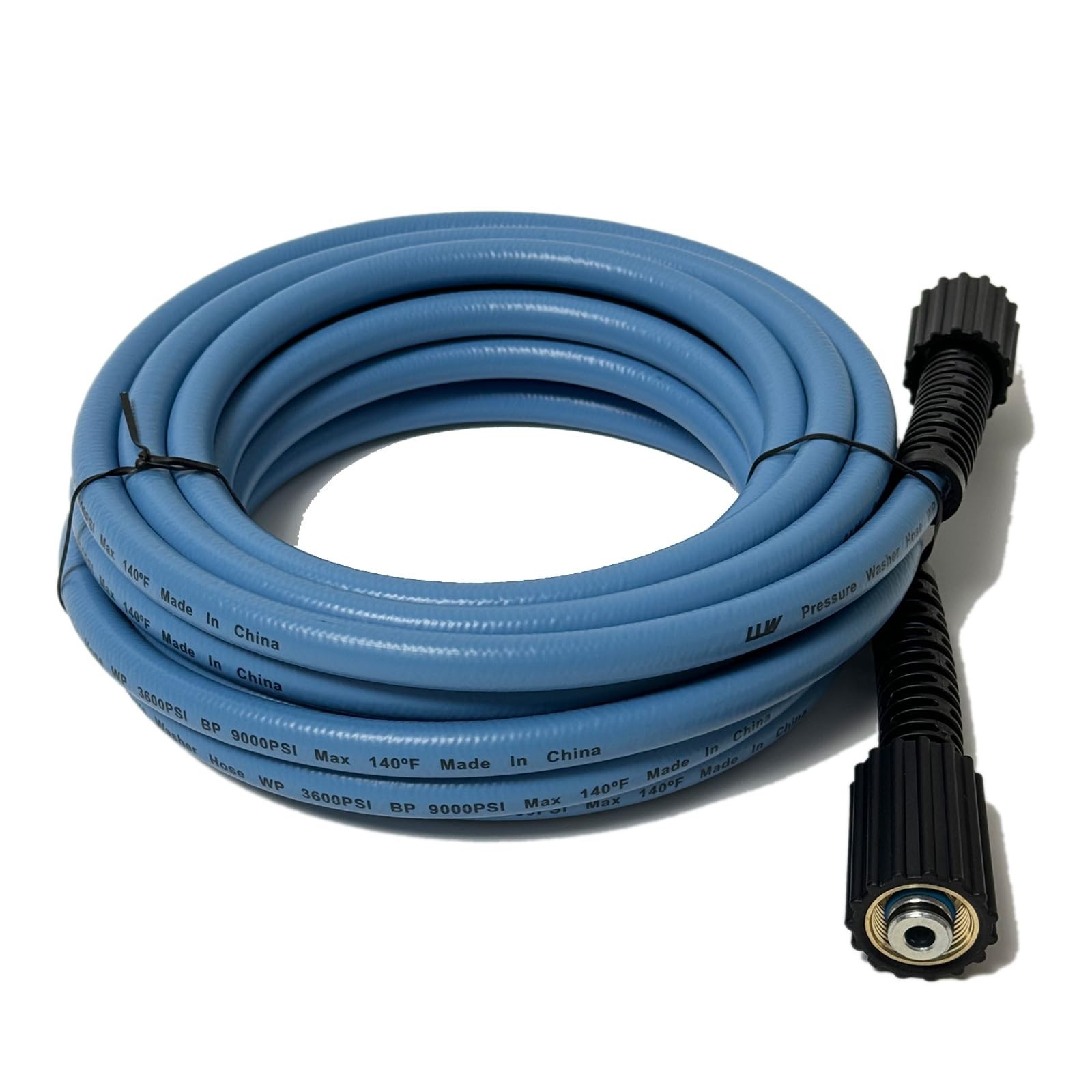 25FT 1/4″ High Pressure Washer Hose 3600PSI M22 14mm Replacement for Power Washe