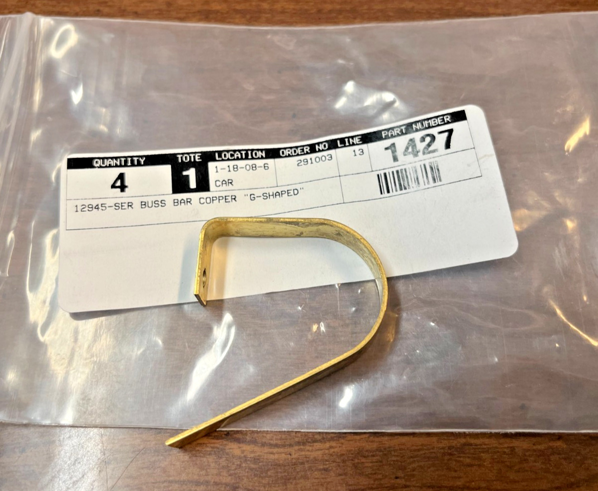 Hot Water Pressure Washer Burner Ignitor Buss Bar G-Shaped Copper
