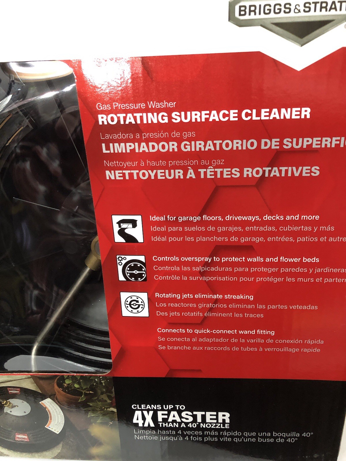 Briggs & Stratton 14-in 3400 PSI Rotating Surface Cleaner for Pressure Washers