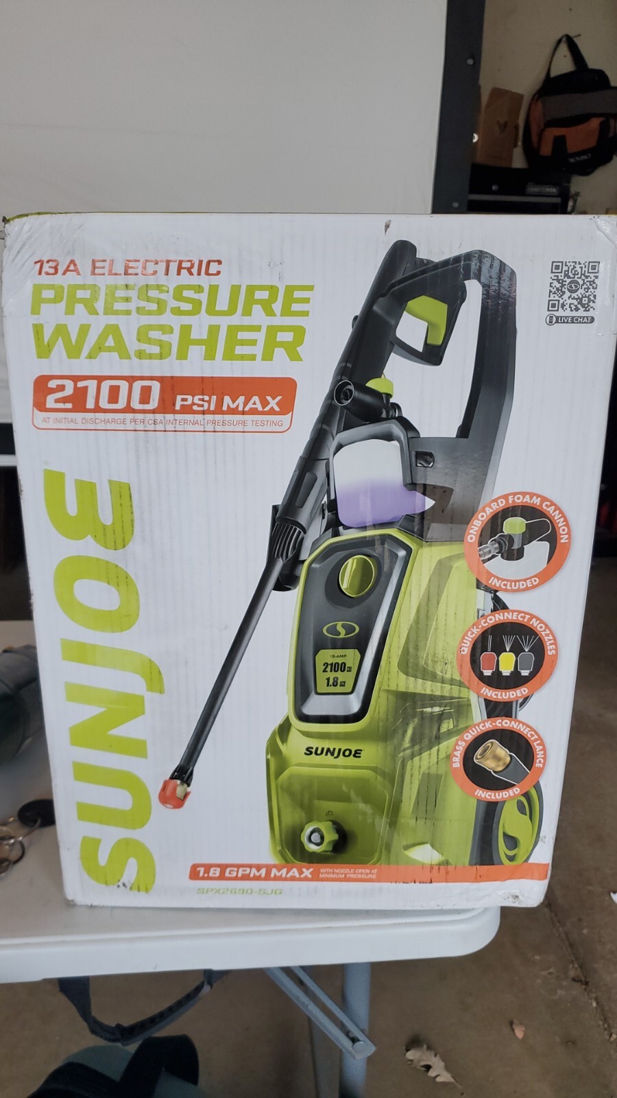 Sun Joe SPX2700-MAX 13-Amp, 2100 PSI, 1.65 GPM Electric Pressure Washer