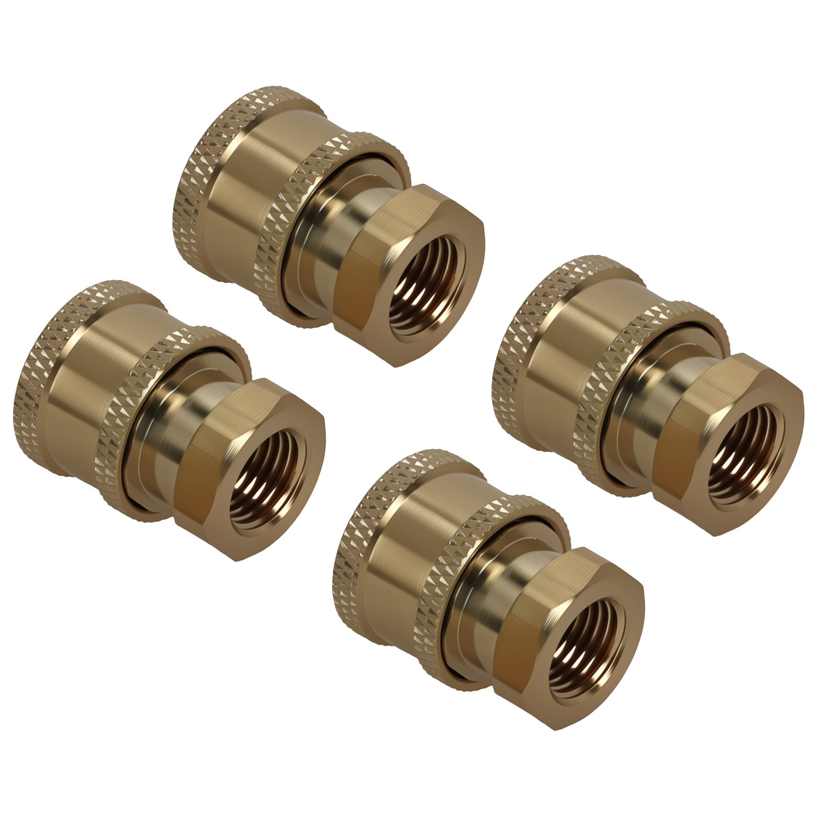 1/4″ Female NPT Brass Adapter for Pressure Washer Gun Wand Nozzle Connection