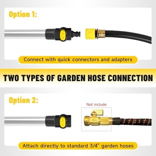 12ft (20ft Reach) Gutter Cleaning Tools from The Ground, Telescoping Rain Gutter