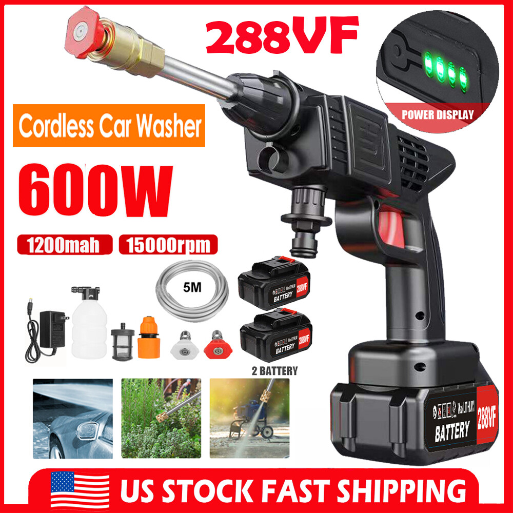 600W Electric High Pressure Water Spray Car Gun Portable Washer Cleaner Yard