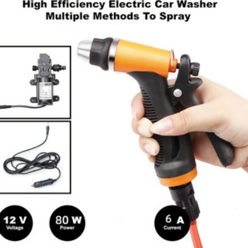 Portable Intelligent Electric Pressure Washer Pump 80W 12V Portable Pressure