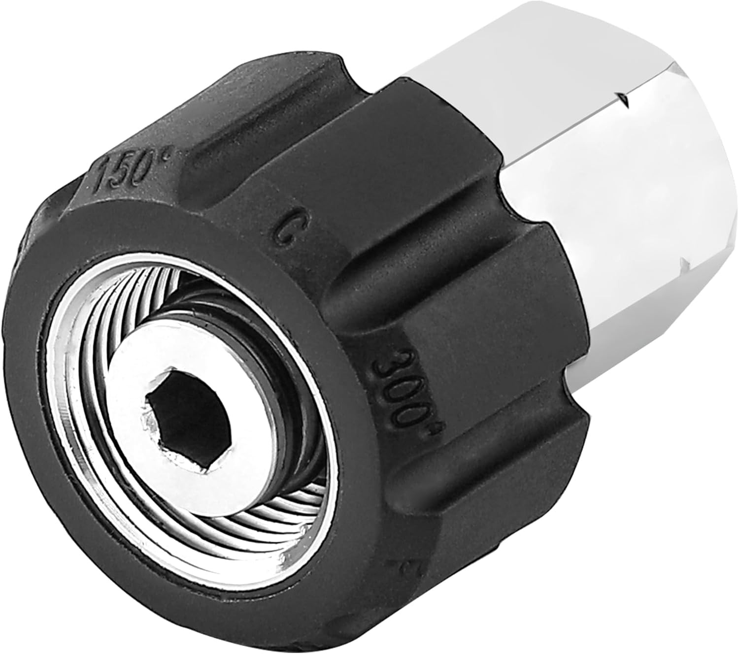 JOEJET Pressure Washer Adapter, M22 14Mm Female Thread to 3/8” Female NPT, Stain